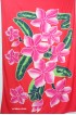 Pink Rayon Sarong Pareo Hand Painted